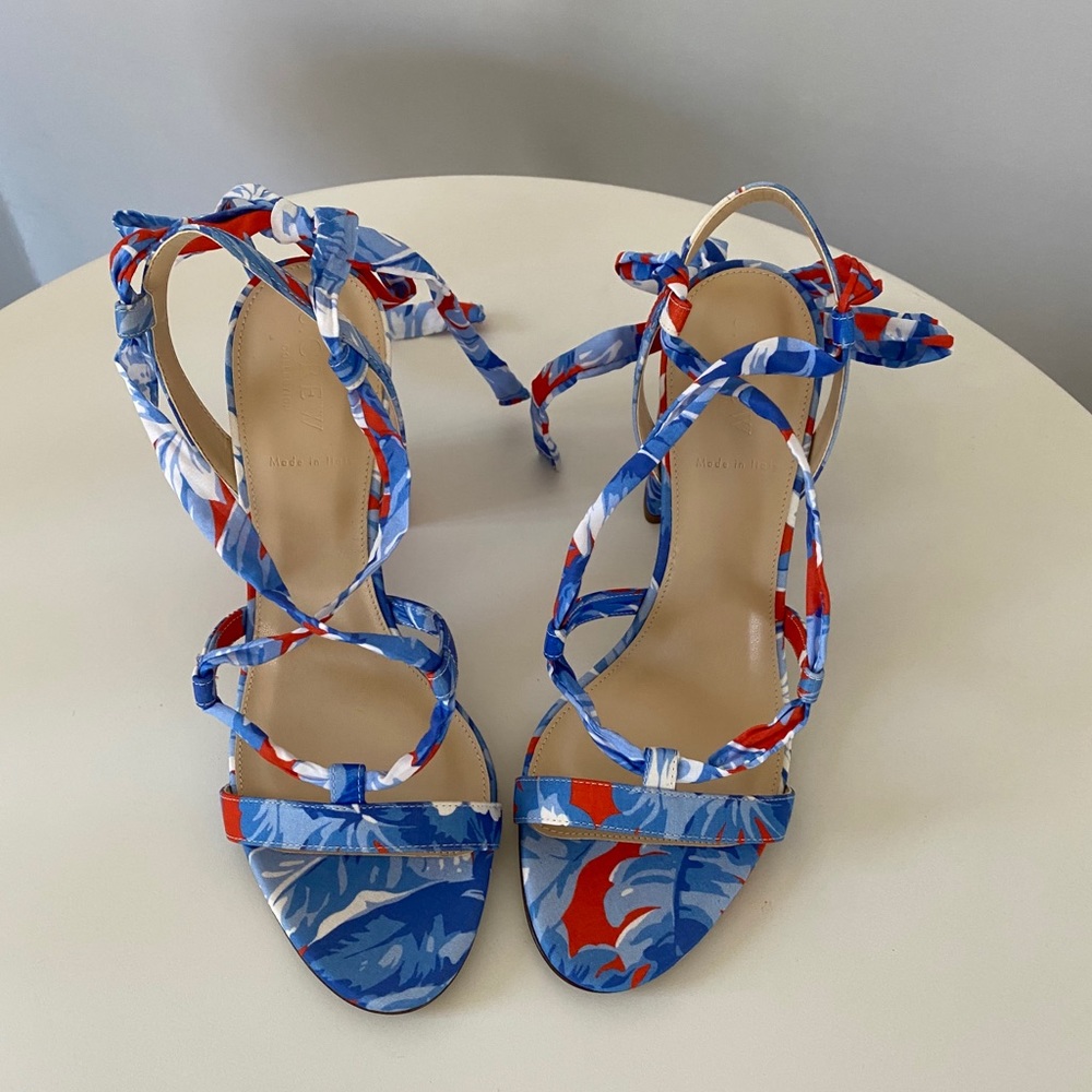 J. Crew Collection Ratti Wrap sandal heels